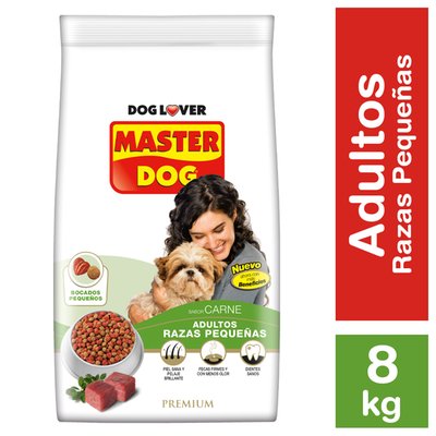 MasterDog Adulto Raza Pequeña 8kg carne