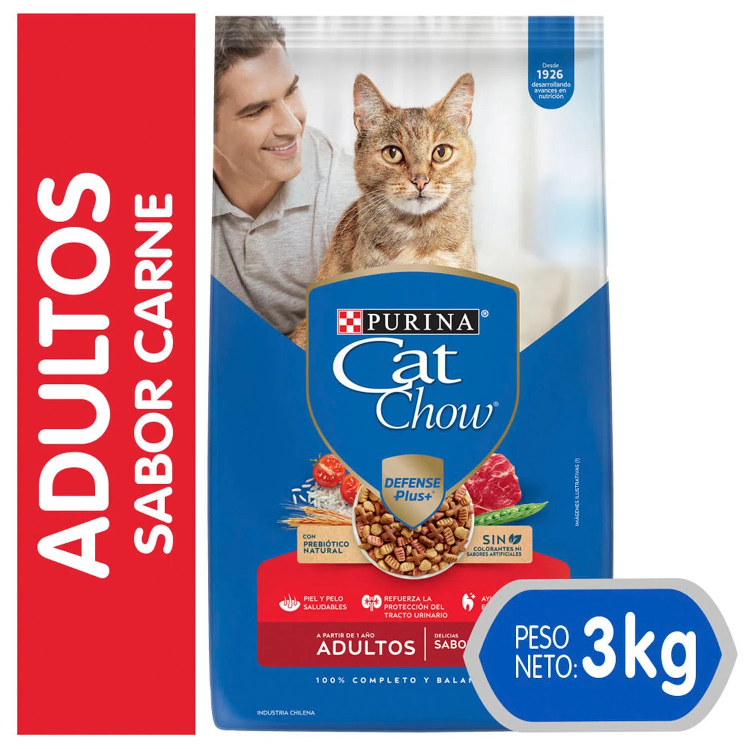 Cat Chow Carne 3kg Adulto