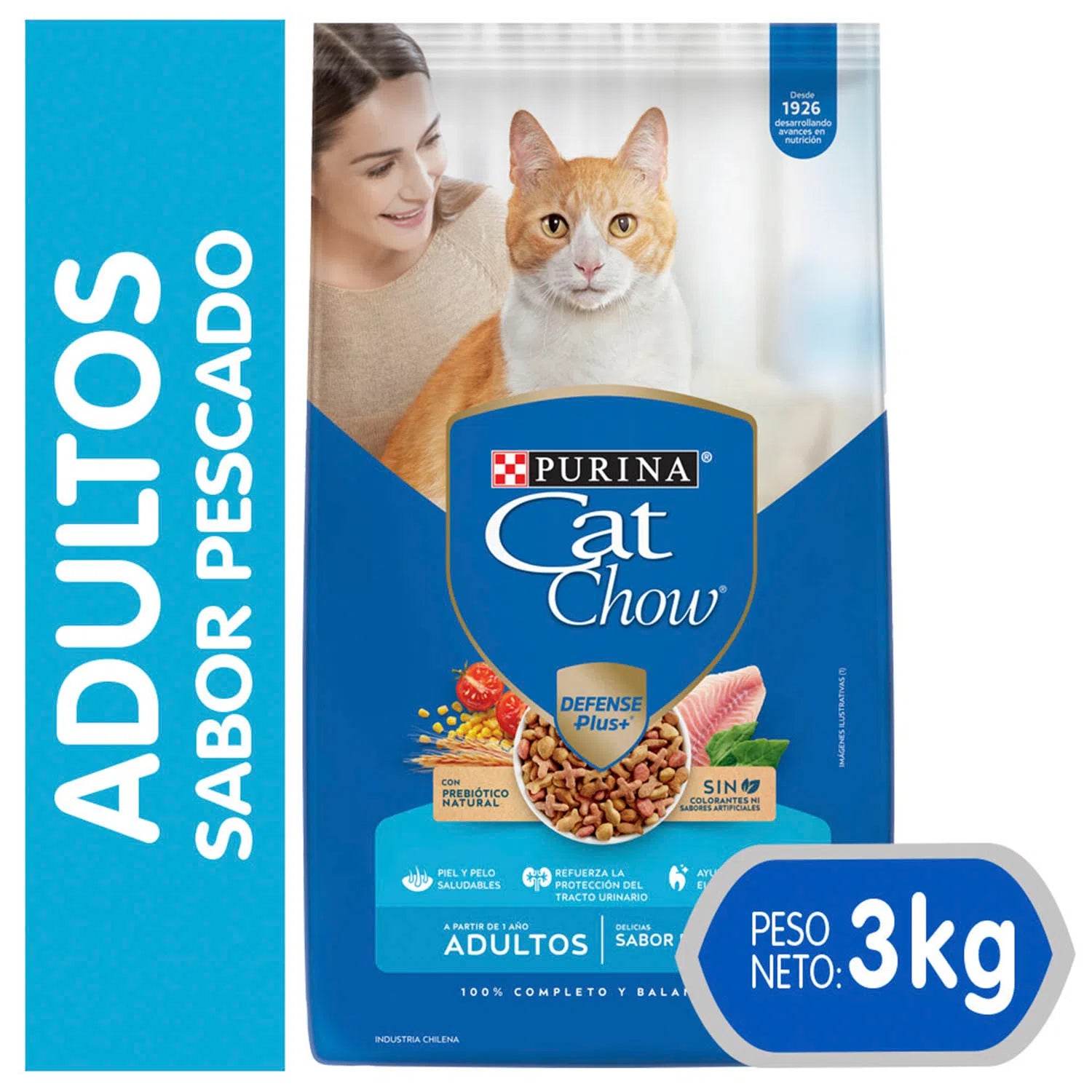 Cat Chow Pescado 3kg Adulto