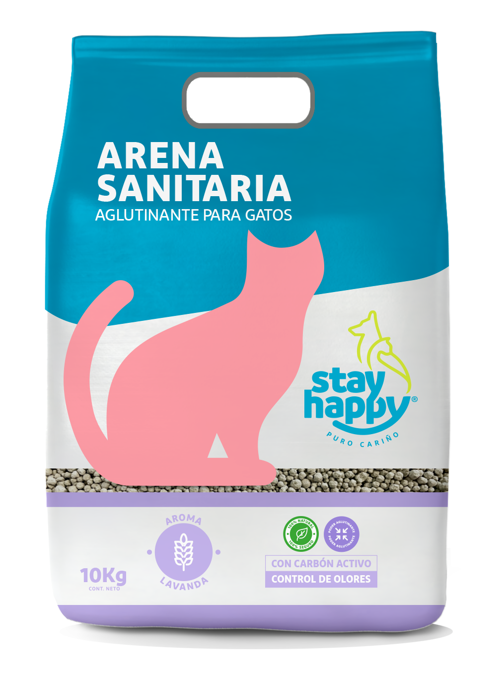 Arena Stay Happy Lavanda 10KG