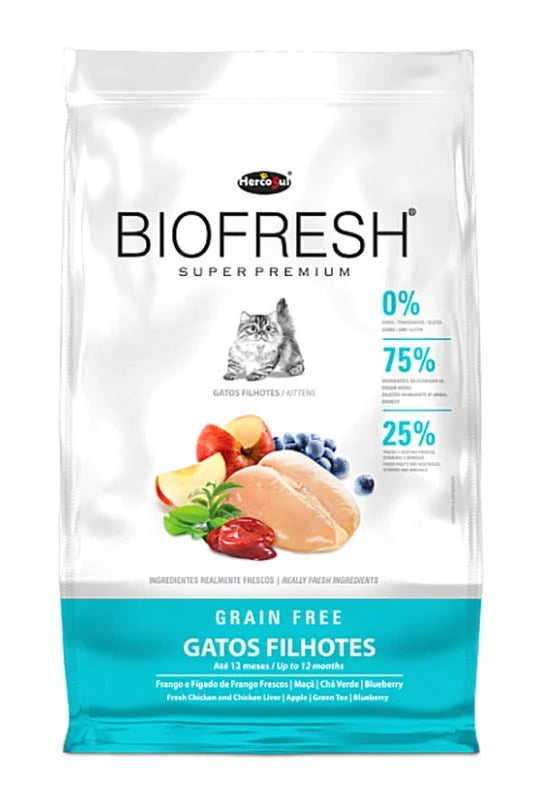 BIOFRESH KITTEN 1,5KG POLLO ,MANZANA ,ARANDANO