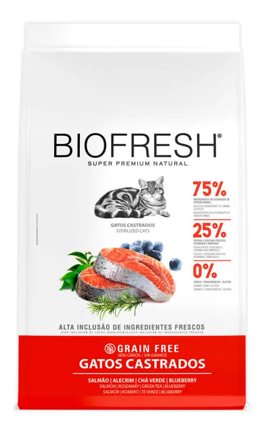 BIOFRESH CAT CASTRADO  1,5KG SALMON ,ARANDANO