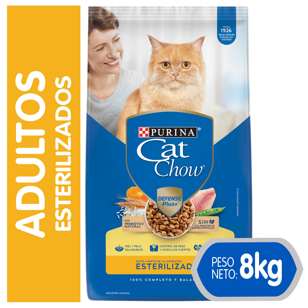 Cat Chow Esterilizados 8kg Adulto Control Peso