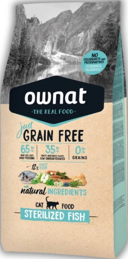 OWNAT GRAN FREE STERILIZED FISH 3 KG