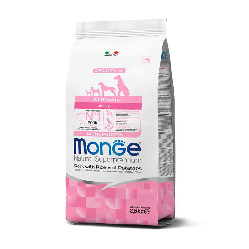 MONGE ALL BREEDS ADULT PORK 2,5KG