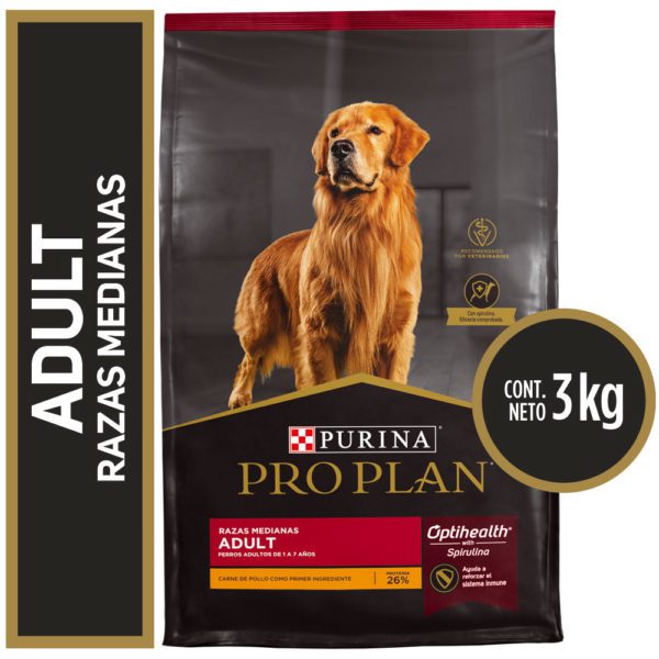 Proplan Adulto 3kg Medianos y Grandes