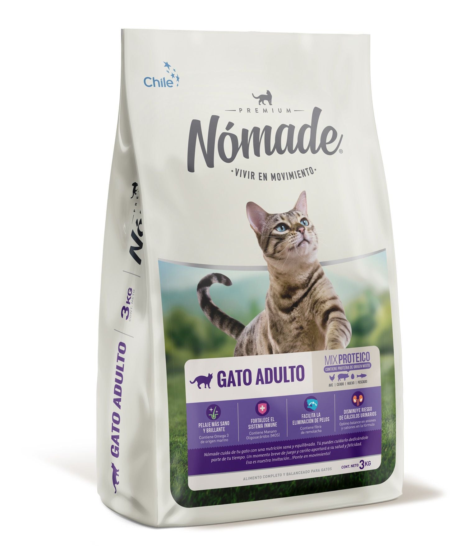 Nomade Gato 3kg Adulto