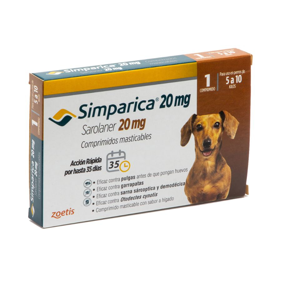 simparica 5 a 10kg 1 comp