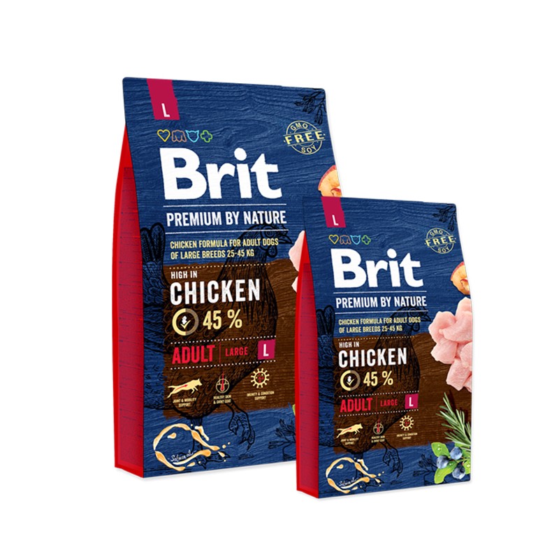 BRIT PREMIUM BY NATURE ADULT LARGE 3KG