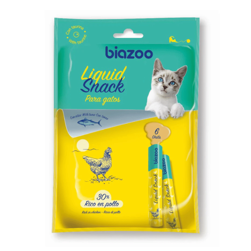 BIAZOO LIQUID SNACK  6 UNIDADES DE 15G