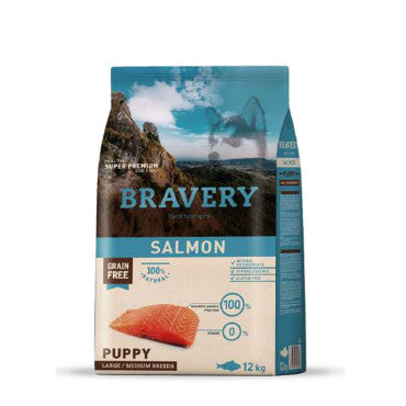 Bravery Salmon Puppy Large/Medium Breeds 12kg