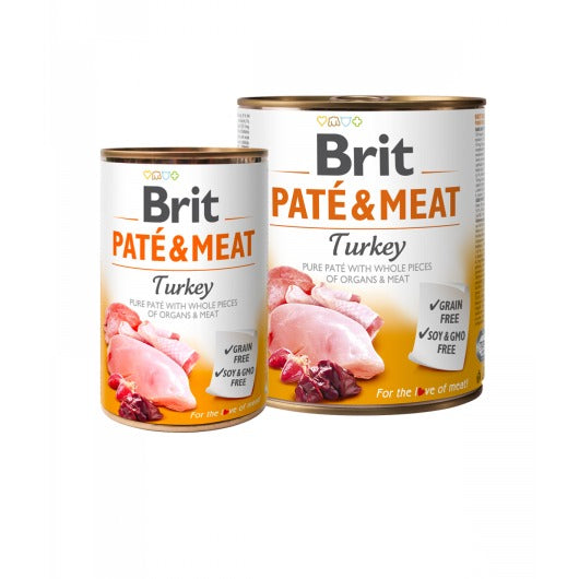 LATA BRIT PATE&MEAT PAVO 390G