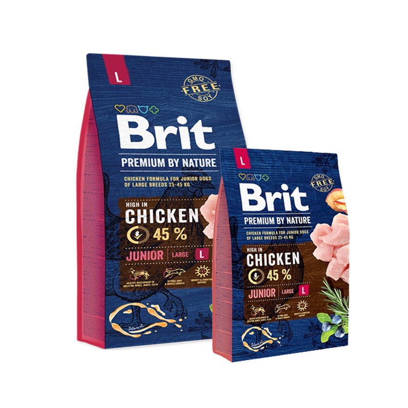 BRIT PREMIUM BY NATURE JUNIOR LARGE 15KG