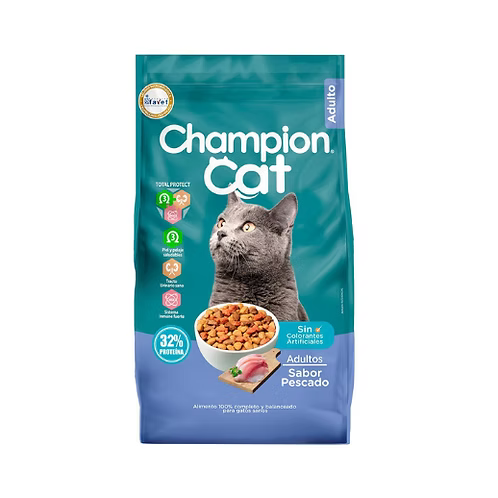 champion cat pescado 20 kg