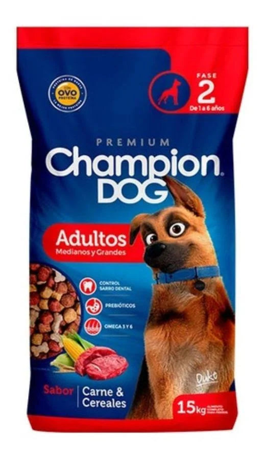 champion dog adulto raza grande 18 kg