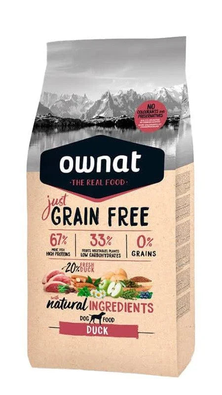 OWNAT GRAIN FREE DUCK 14 KG