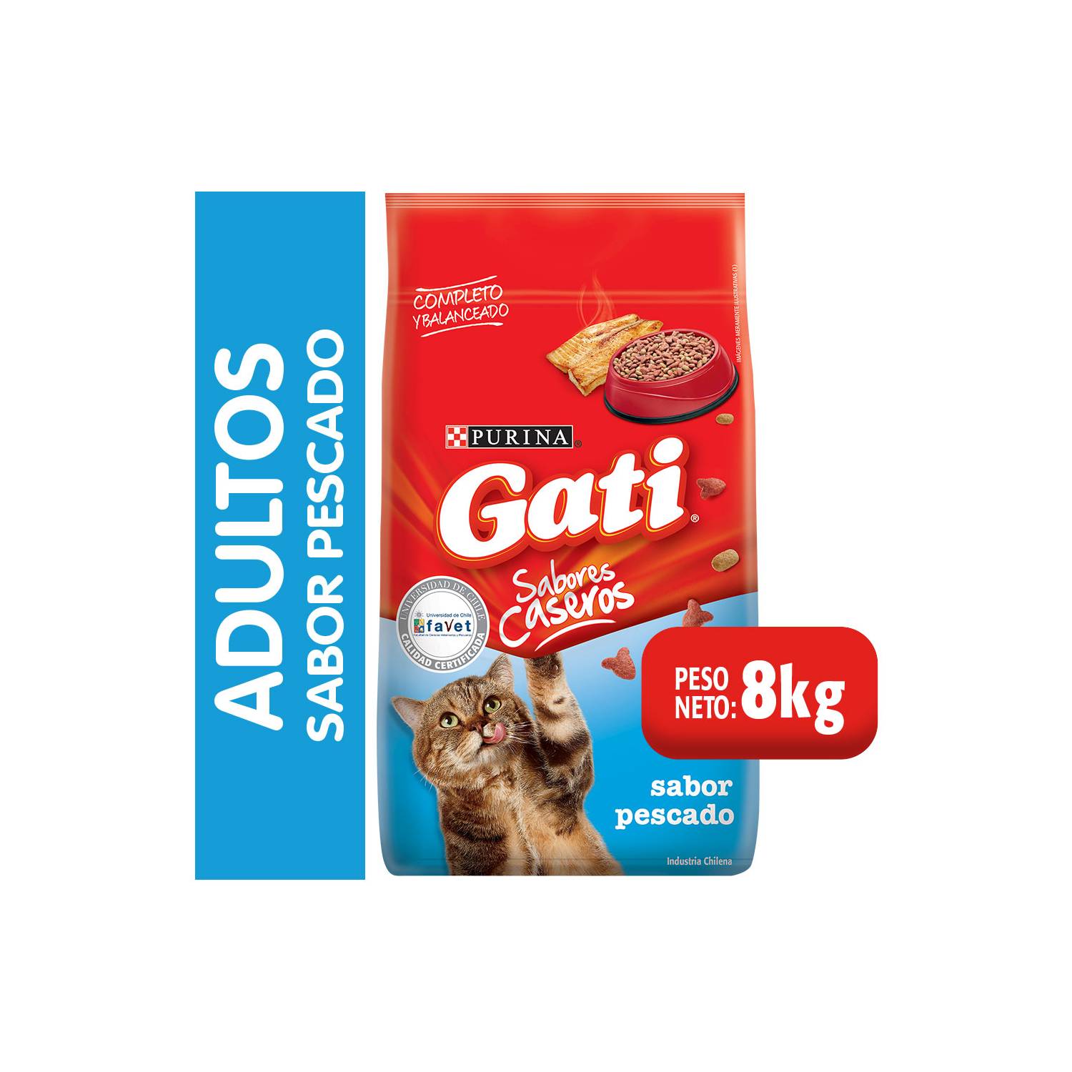 Gati Pescado 8kg Adulto