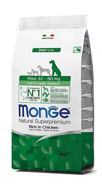 MONGE MAXI PUPPY & JUNIOR 12KG