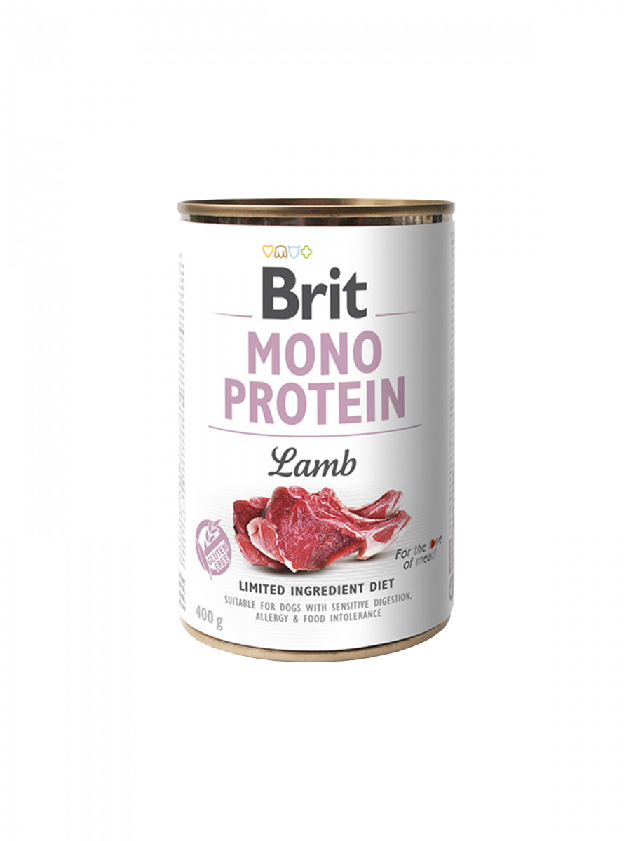 LATA BRIT MONO PROTEIN CORDERO 400G