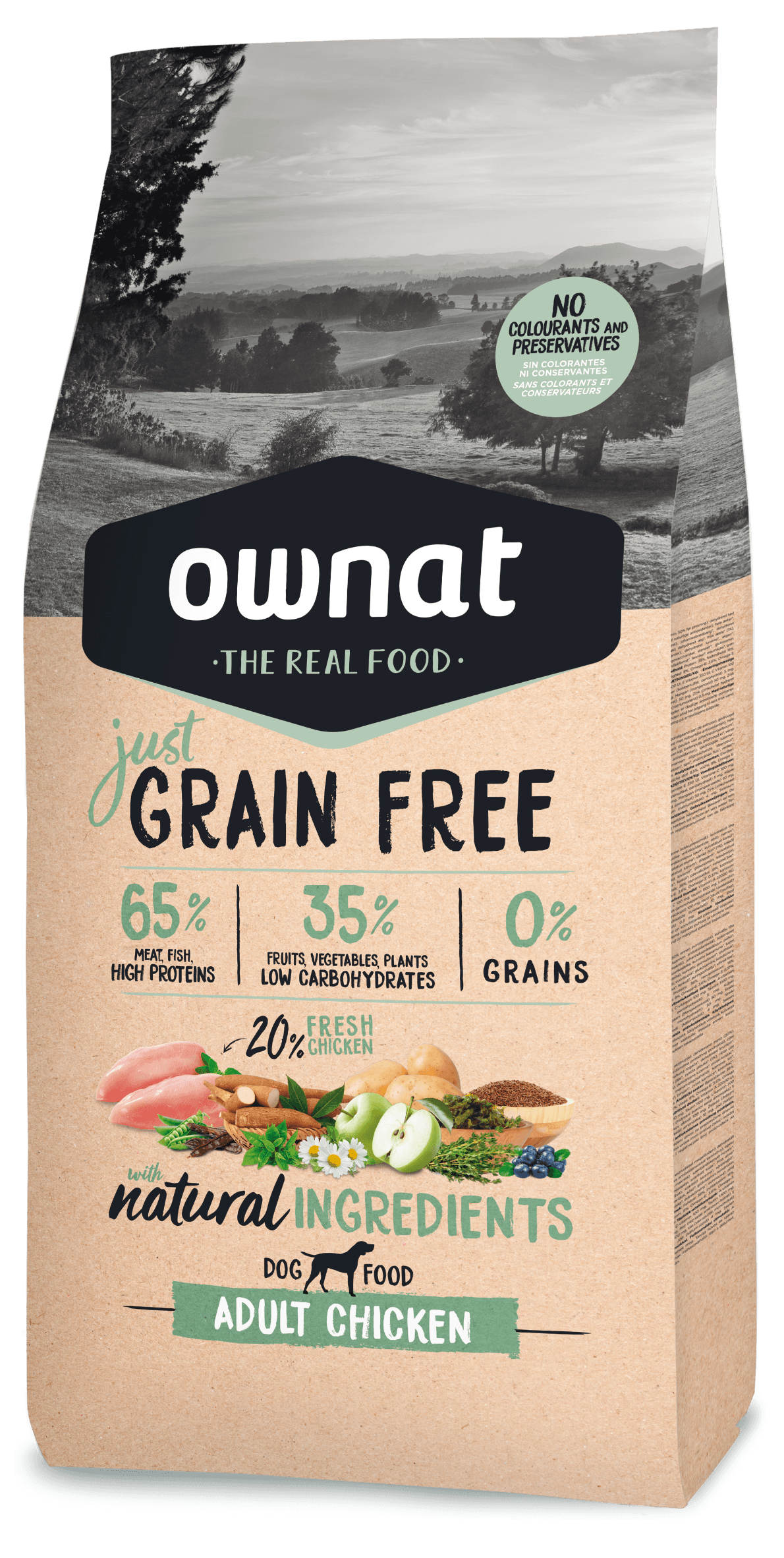 OWNAT GRAIN FREE AD CHICKEN 14KG