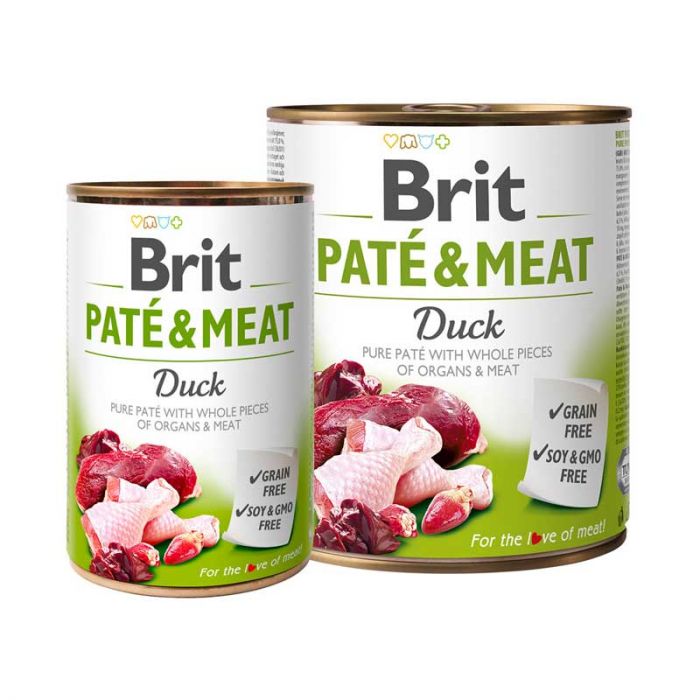 LATA BRIT PATE&MEAT PATO 800 G