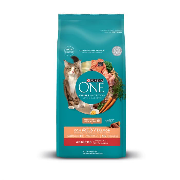 PURINA ONE ADULTO GATO SALMON POLLO 6KG
